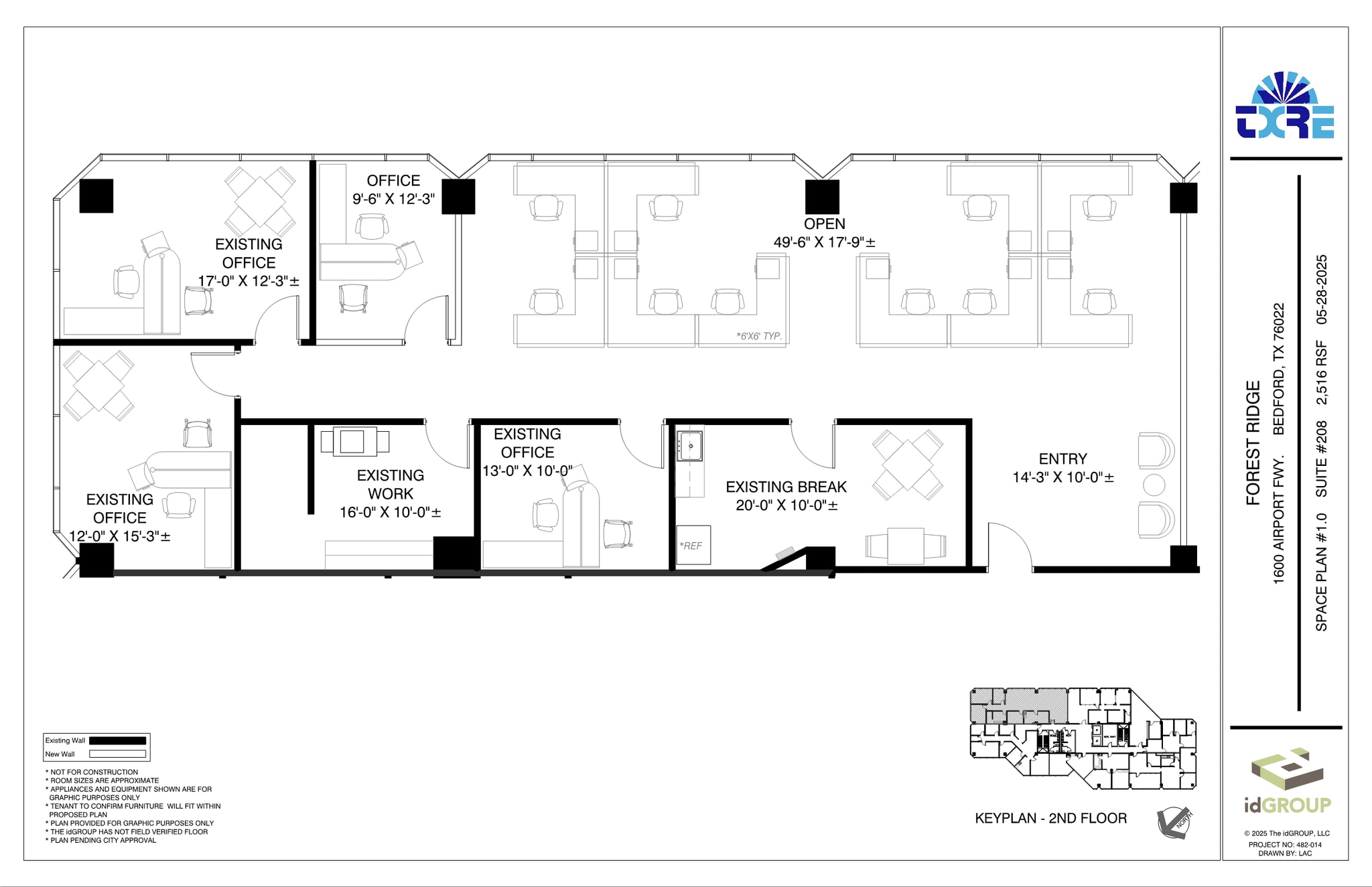 1600 Airport Fwy, Bedford, TX à louer Plan d’étage– Image 1 sur 2