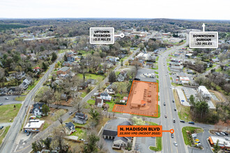 416-424 N Madison Blvd, Roxboro, NC - VUE AÉRIENNE  vue de carte