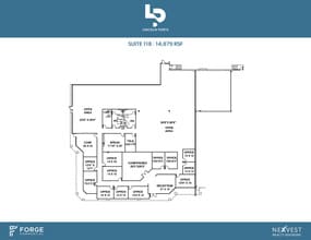 14500 Trinity Blvd, Fort Worth, TX à louer Plan d’étage– Image 2 sur 7