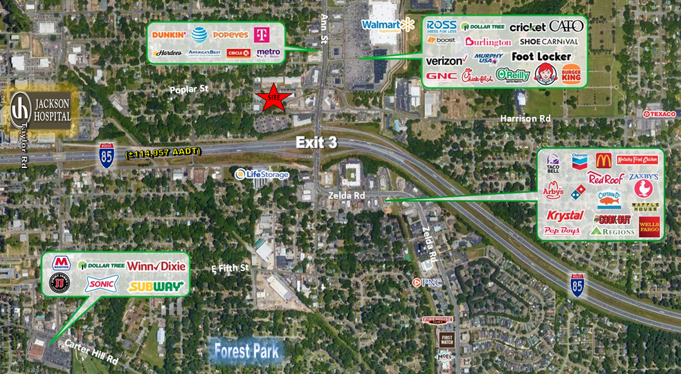 2720 Poplar St, Montgomery, AL à louer - Photo de l’immeuble – Image 3 sur 4