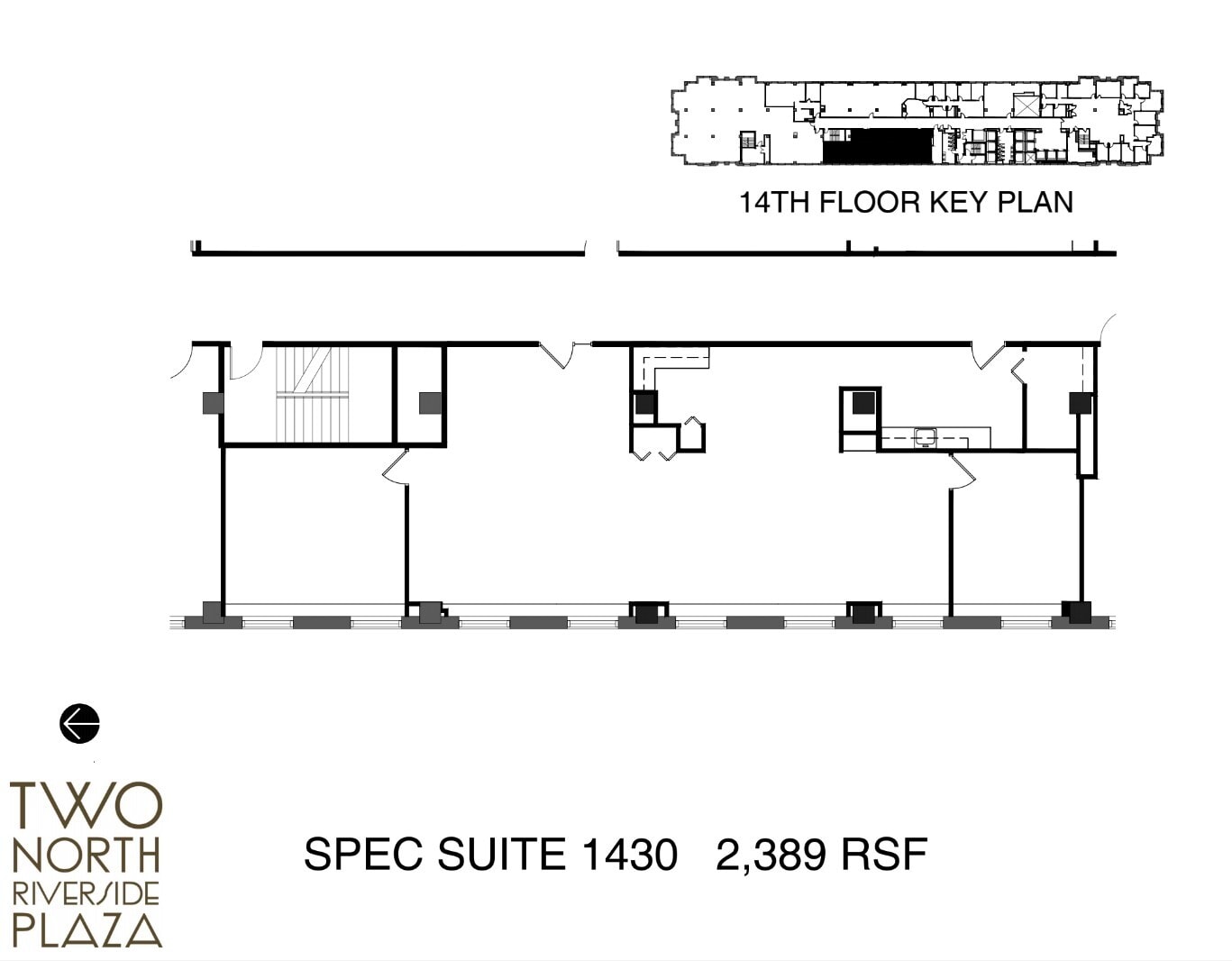 2 N Riverside Plz, Chicago, IL à louer Plan d’étage– Image 1 sur 1