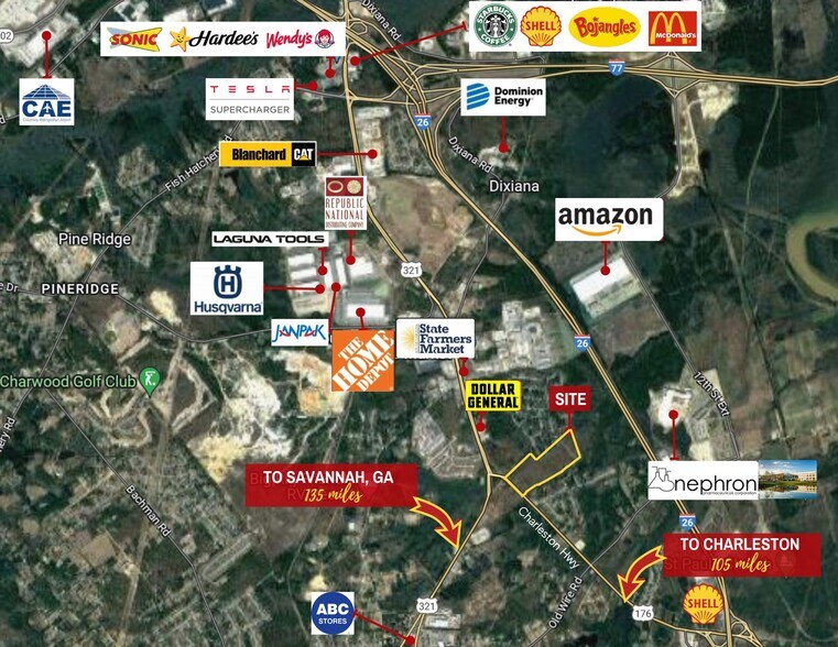 3661 Charleston Hwy, West Columbia, SC à vendre - Photo de l’immeuble – Image 1 sur 7
