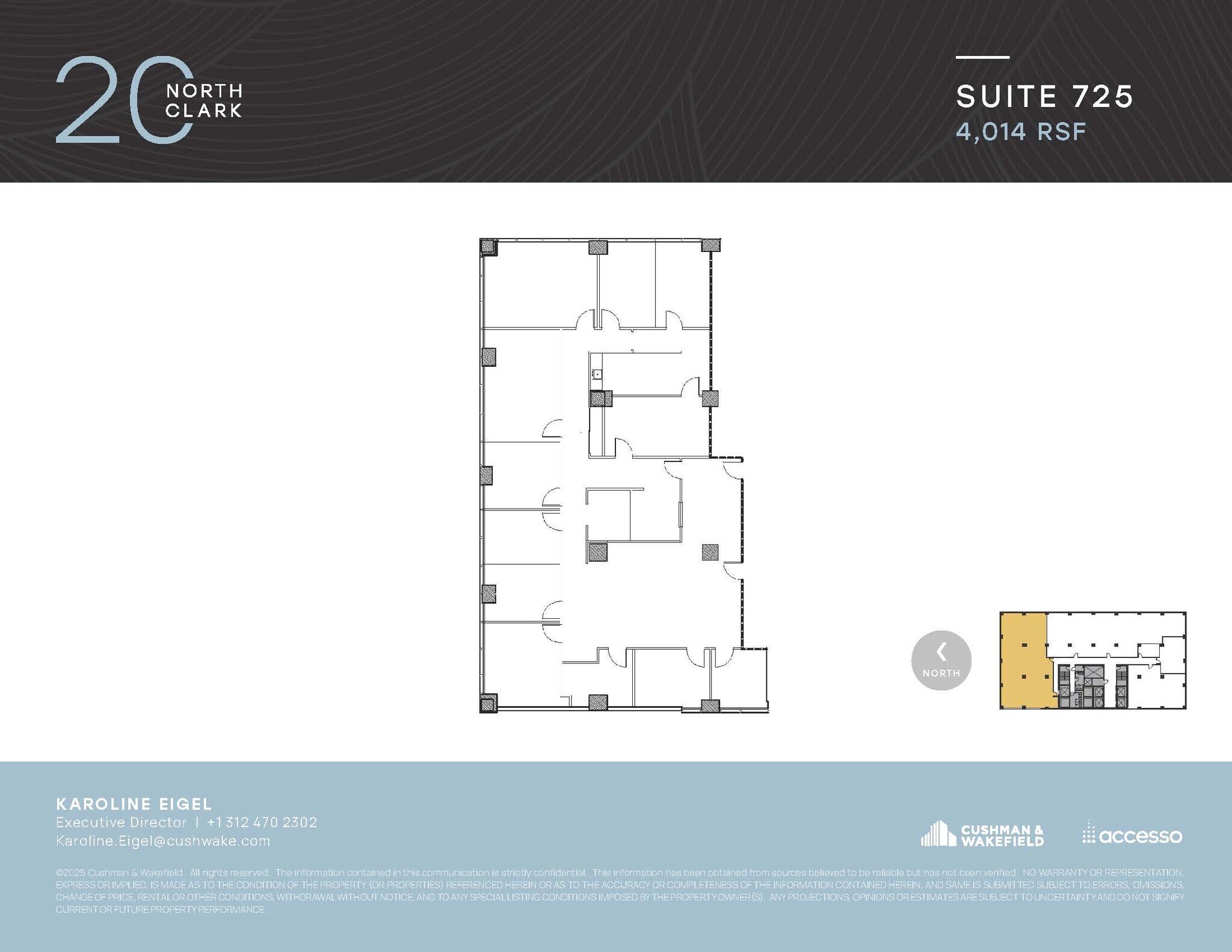 20 N Clark St, Chicago, IL à louer Plan d’étage– Image 1 sur 1