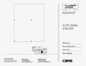 2625 Butterfield Rd, Oak Brook, IL à louer Plan d’étage– Image 1 sur 1