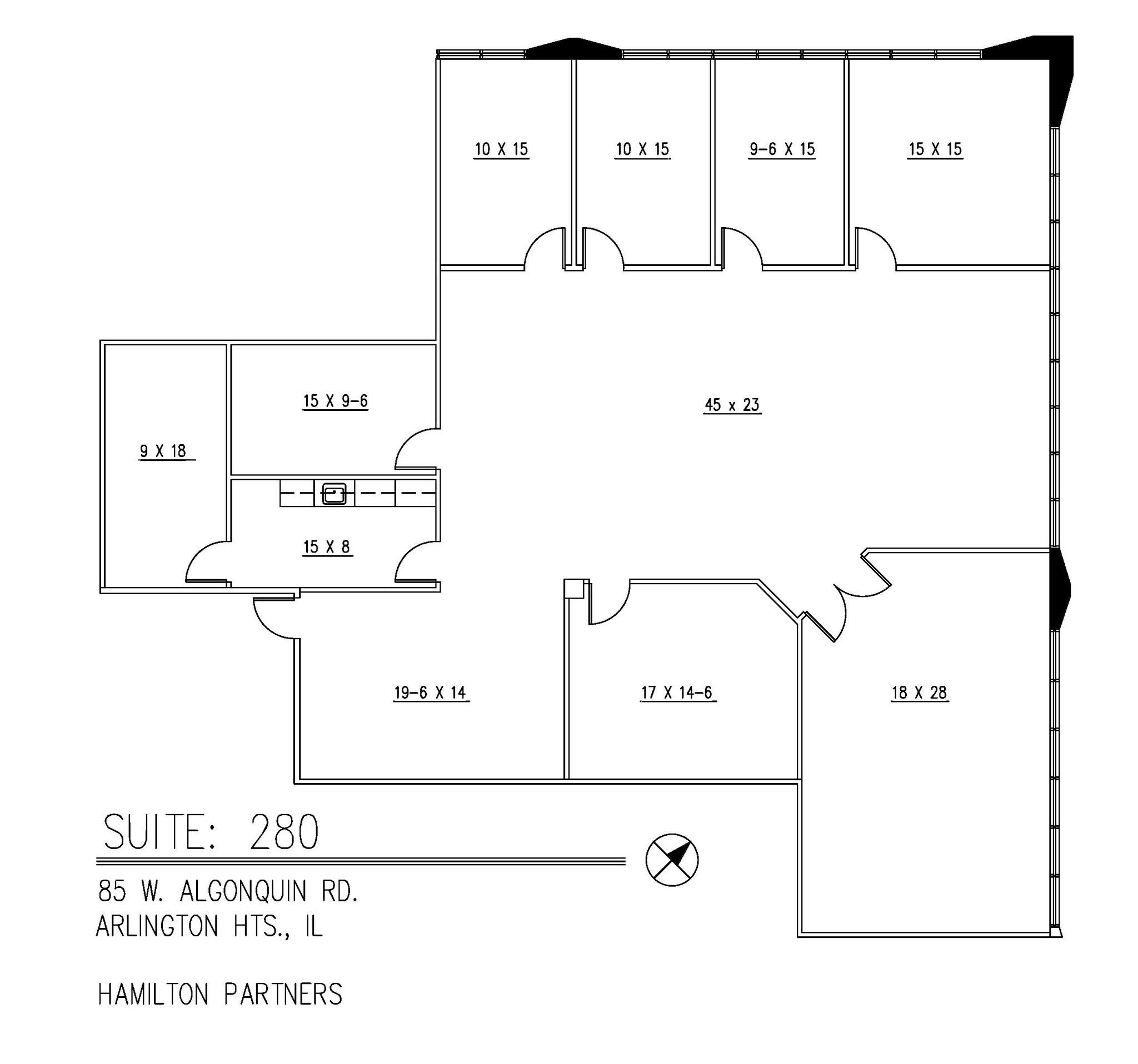 85 W Algonquin Rd, Arlington Heights, IL à louer Plan d’étage– Image 1 sur 3