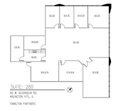 85 W Algonquin Rd, Arlington Heights, IL à louer Plan d’étage– Image 1 sur 3