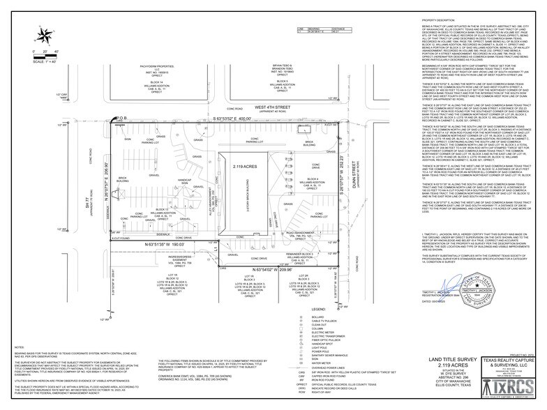 820 Ferris Ave, Waxahachie, TX à vendre - Plan de site – Image 3 sur 3