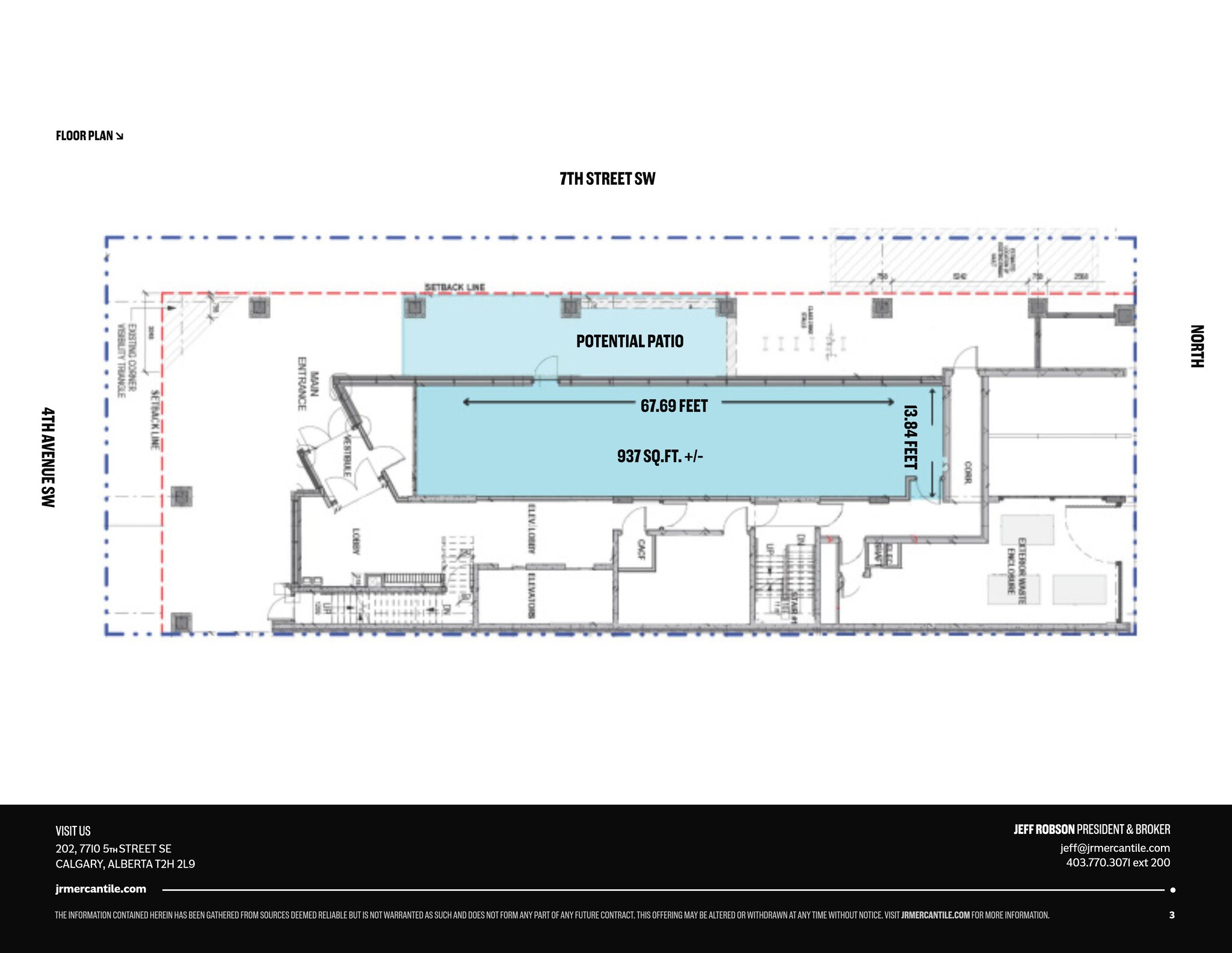 744 4 Av SW, Calgary, AB à louer Plan de site– Image 1 sur 1