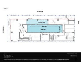 744 4 Av SW, Calgary, AB à louer Plan de site– Image 1 sur 1