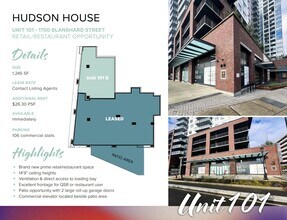 1700 Blanshard St, Victoria, BC à louer Plan d’étage– Image 1 sur 2