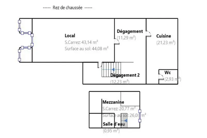 Local commercial dans Marseille à louer Plan d’étage– Image 1 sur 1