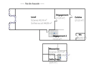 Local commercial dans Marseille à louer Plan d’étage– Image 1 sur 1