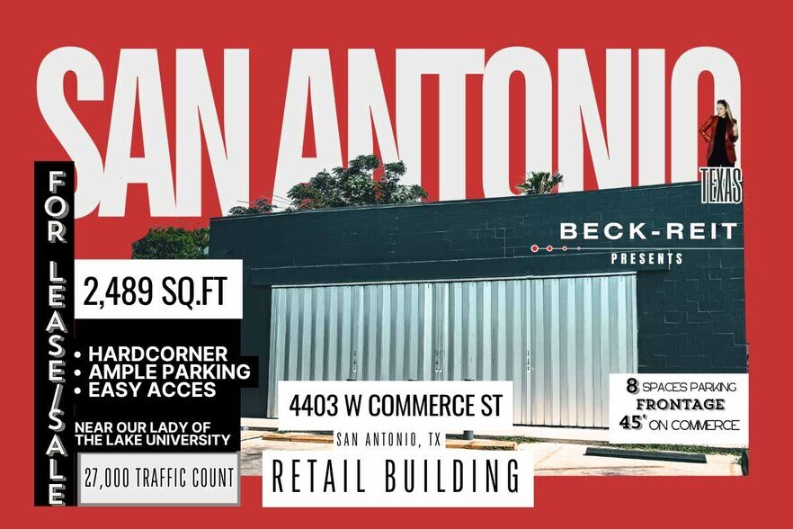 4403 W Commerce St, San Antonio, TX à louer - Photo de l’immeuble – Image 1 sur 27