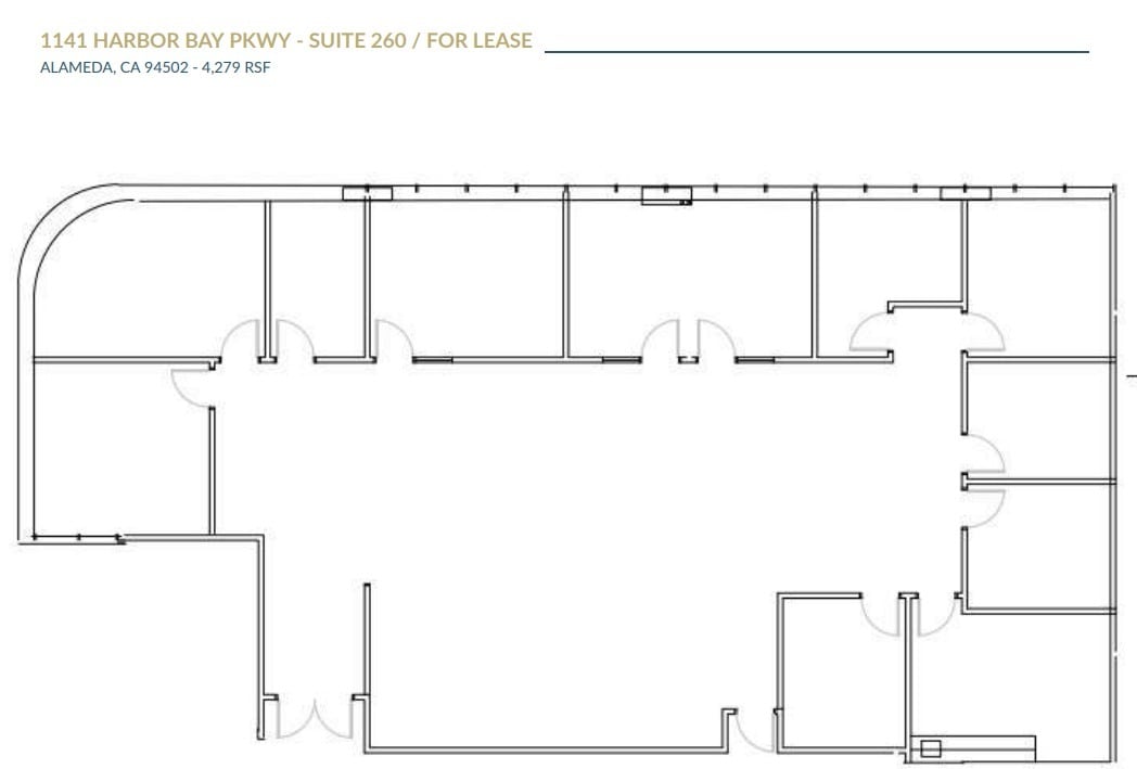 1310-1430 Harbor Bay Pky, Alameda, CA à louer Plan d’étage– Image 1 sur 1