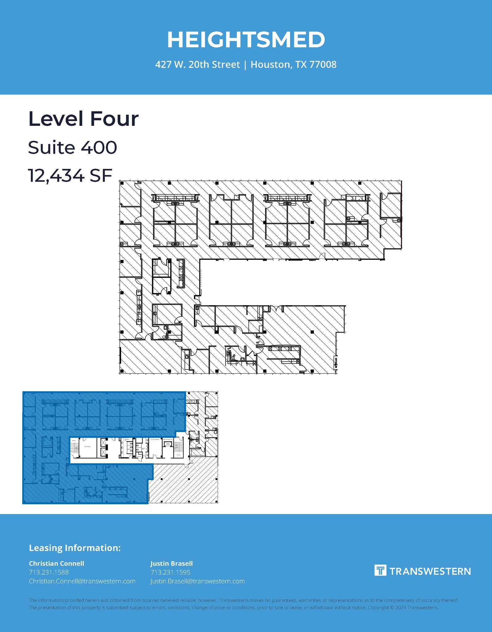 427 W 20th St, Houston, TX à louer Plan d’étage– Image 1 sur 1