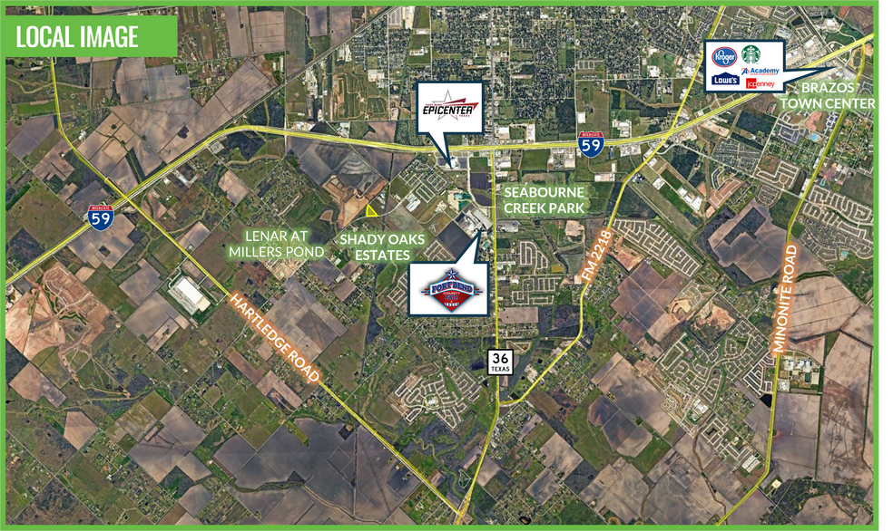 2.17 Acres-S. Bamore Road & Cottonwood School Roa, Rosenberg, TX à vendre - Photo de l’immeuble – Image 3 sur 4