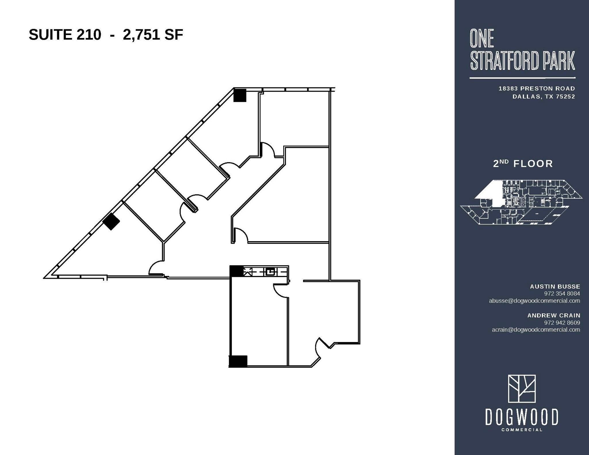 18383 Preston Rd, Dallas, TX à louer Plan d’étage– Image 1 sur 1