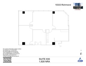 10333 Richmond Ave, Houston, TX à louer Plan d’étage– Image 1 sur 2