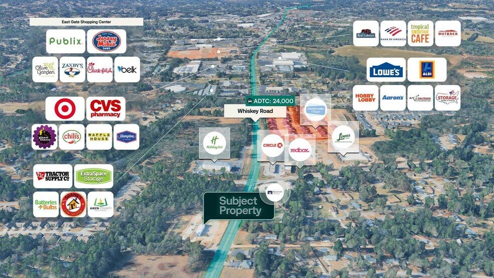 3001 Whiskey Rd, Aiken, SC à vendre - Photo de l’immeuble – Image 2 sur 2