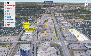 9705 Horton Rd SW, Calgary, AB - VUE AÉRIENNE  vue de carte