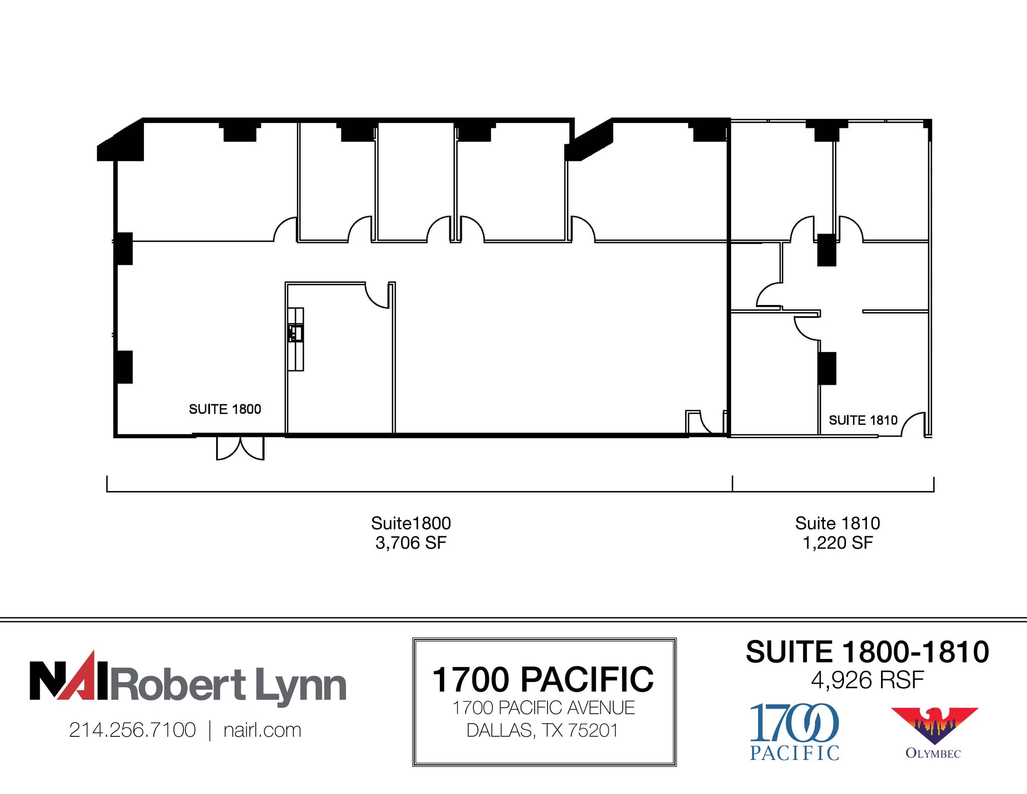 1700 Pacific Ave, Dallas, TX à louer Plan d’étage– Image 1 sur 2