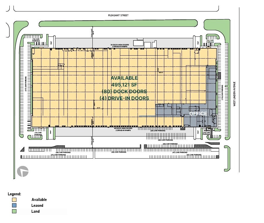 901 W Linden Ave, Linden, NJ à louer Plan d’étage– Image 1 sur 1
