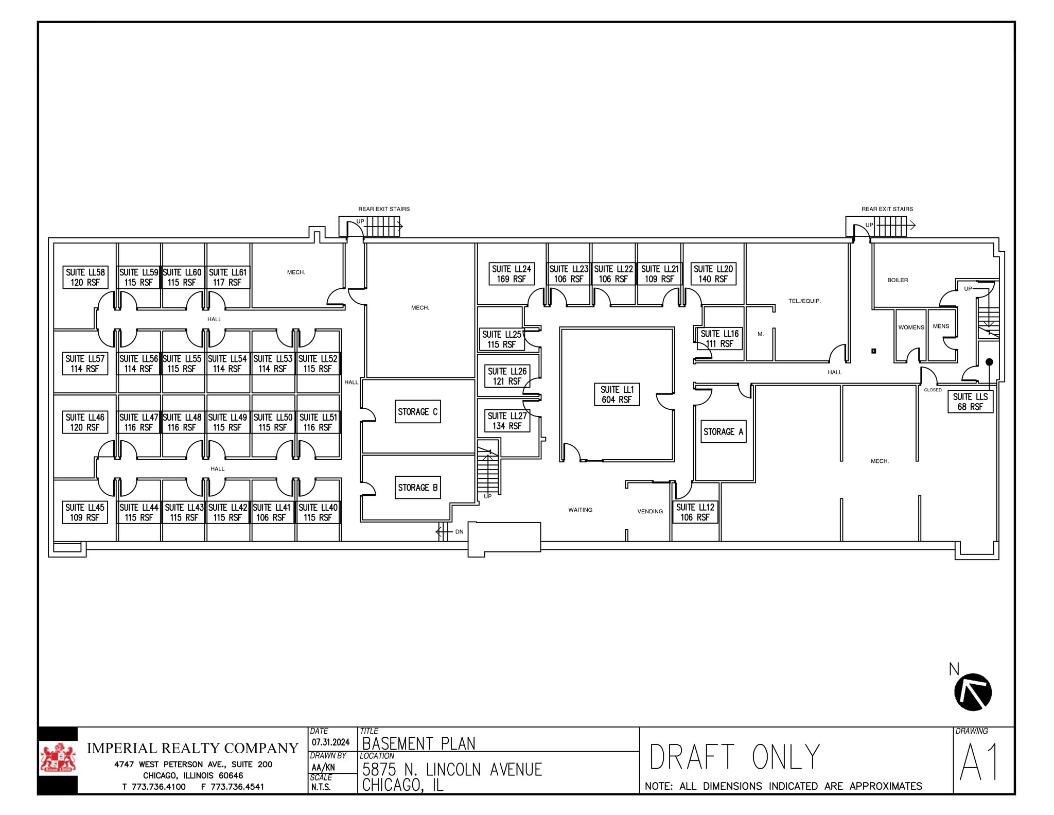 5875 N Lincoln Ave, Chicago, IL à louer Plan de site– Image 1 sur 3