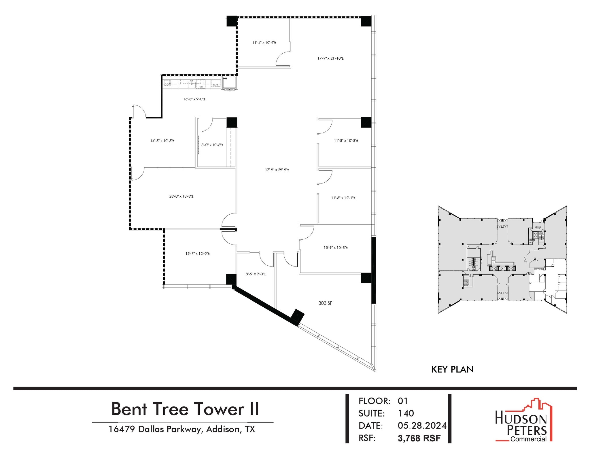 16479 Dallas Pky, Addison, TX à louer Plan d’étage– Image 1 sur 2