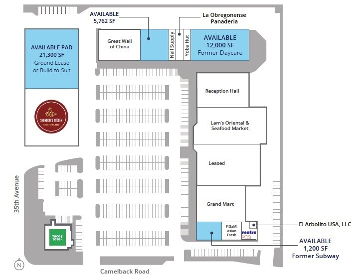 5043-5045 N 35th Ave, Phoenix, AZ à louer - Plan de site – Image 2 sur 2