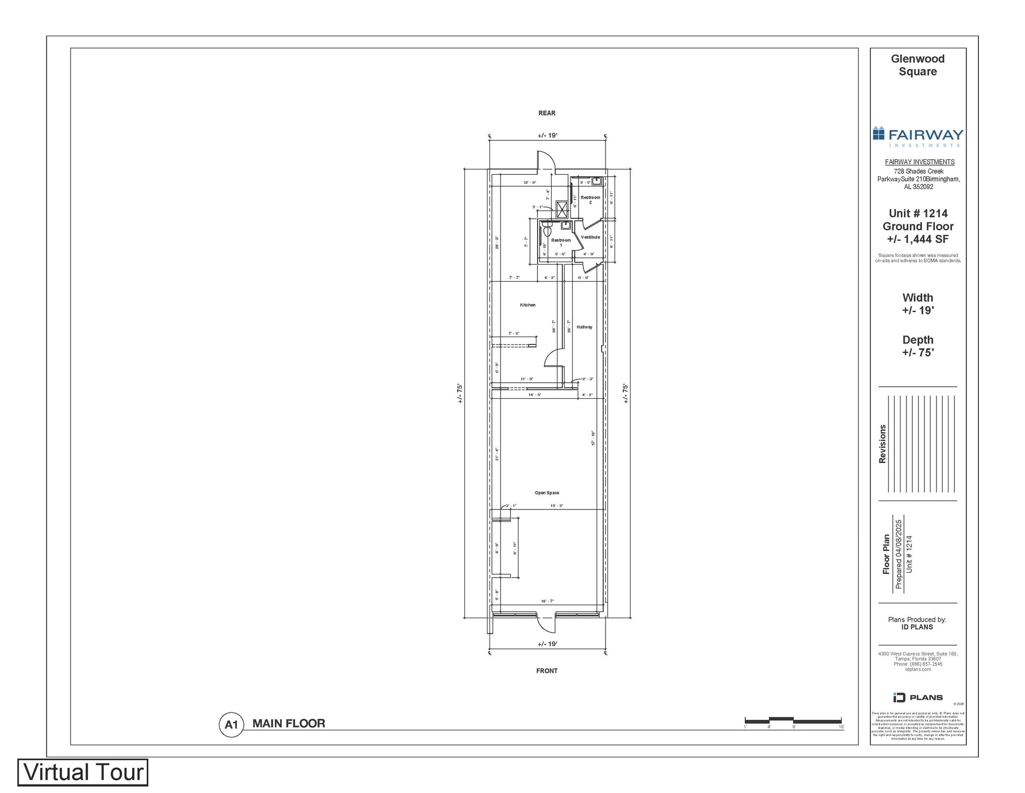 1200 Raleigh Rd, Chapel Hill, NC à louer Plan d’étage– Image 1 sur 5