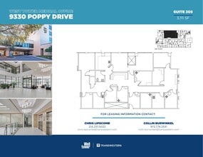 9330 Poppy Dr, Dallas, TX à louer Plan d’étage– Image 1 sur 1