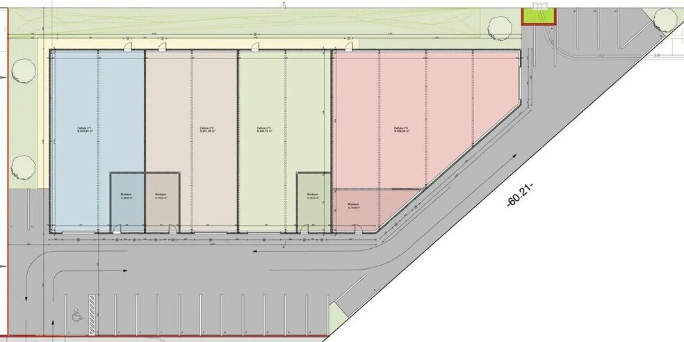 Local d’activités dans Bétheny à louer - Plan d’étage – Image 2 sur 2