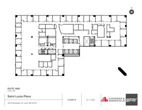 200 N Broadway, Saint Louis, MO à louer Plan de site– Image 1 sur 1