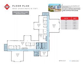 1003 Gravenstein Hwy, Sebastopol, CA à louer Plan d’étage– Image 1 sur 2