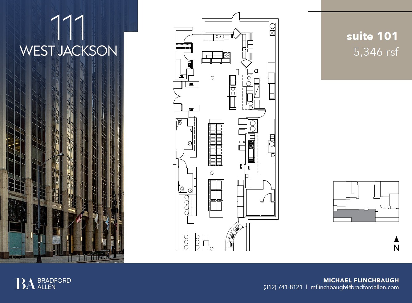 111 W Jackson Blvd, Chicago, IL à louer Plan d’étage– Image 1 sur 10