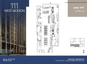 111 W Jackson Blvd, Chicago, IL à louer Plan d’étage– Image 1 sur 10