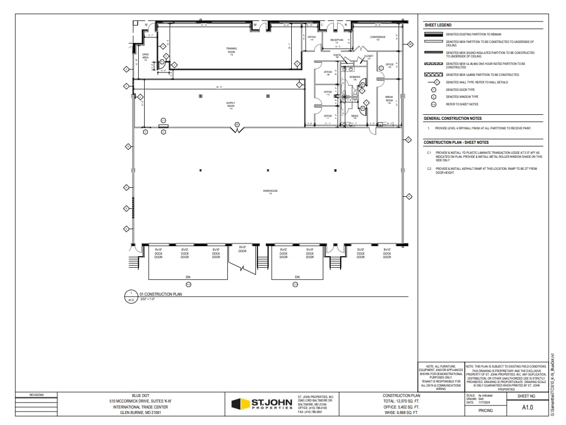 510 McCormick Dr, Glen Burnie, MD à louer Plan d’étage– Image 1 sur 1