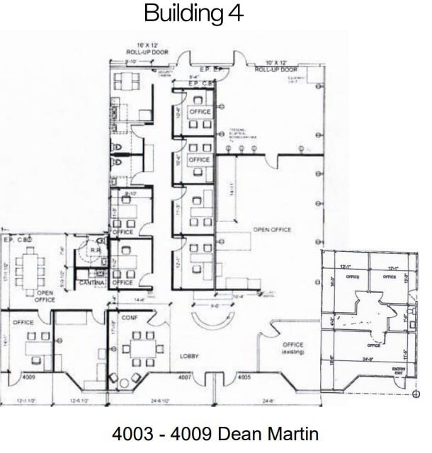 4045-4063 Dean Martin Dr, Las Vegas, NV à louer Plan d’étage– Image 1 sur 1