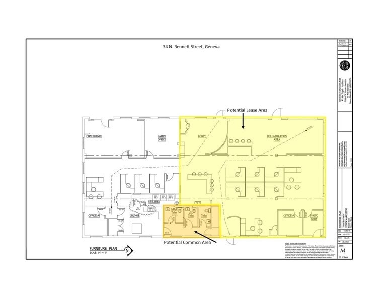 34 N Bennett St, Geneva, IL à louer - Plan d’étage – Image 2 sur 19