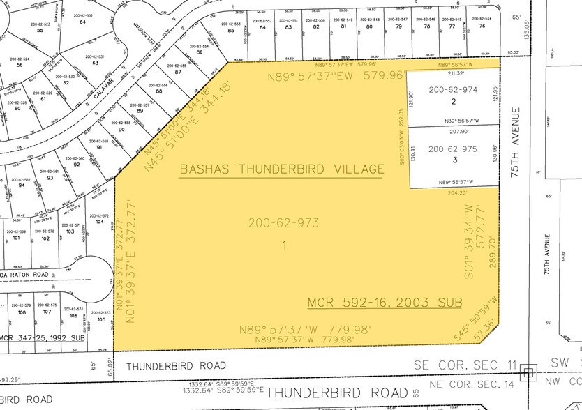 7586 W Thunderbird Rd, Peoria, AZ à louer - Plan cadastral – Image 2 sur 5