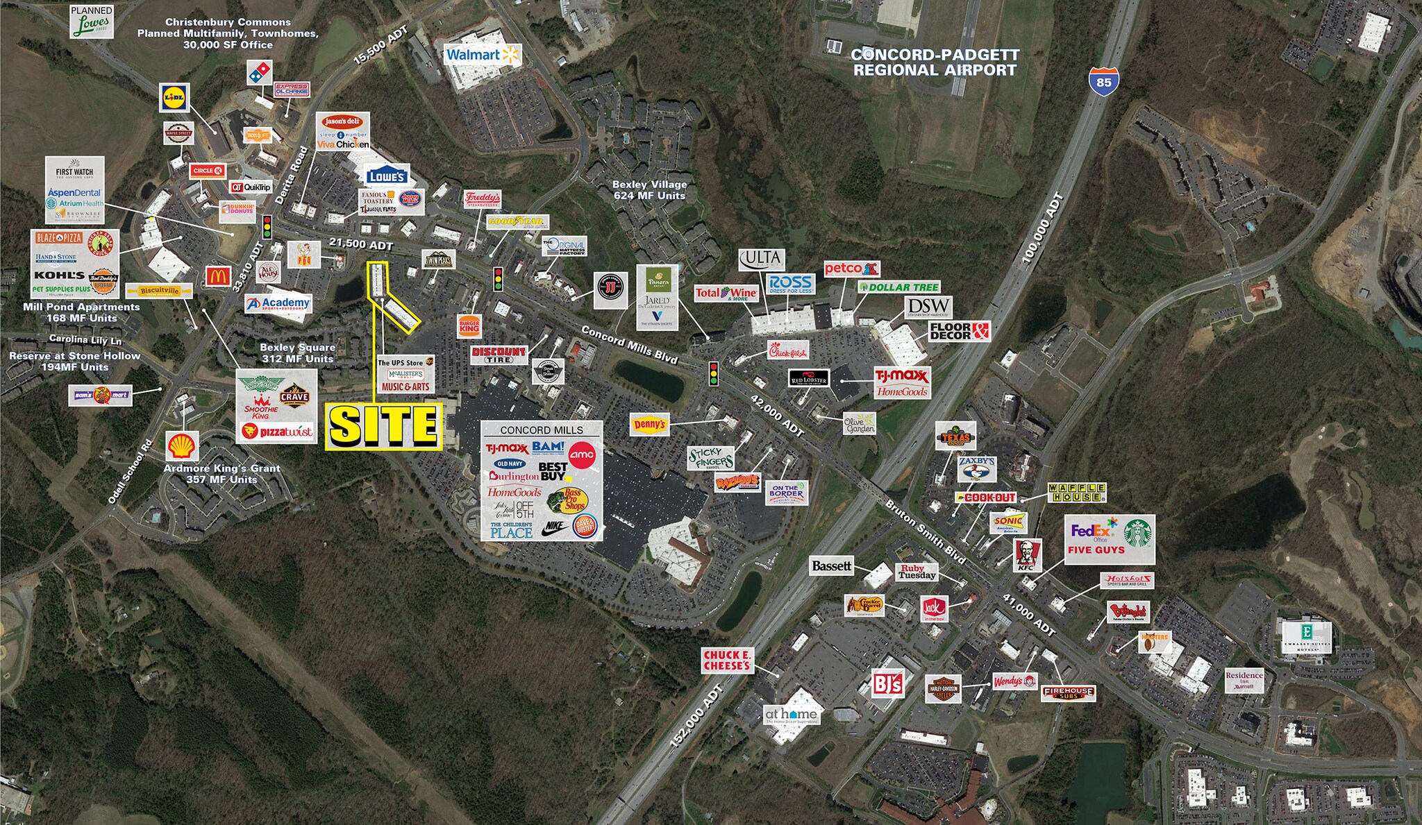 8657 Concord Mills Blvd, Concord, NC à louer Aérien– Image 1 sur 4