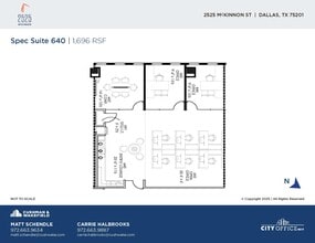 2525 McKinnon St, Dallas, TX à louer Plan d’étage– Image 1 sur 1