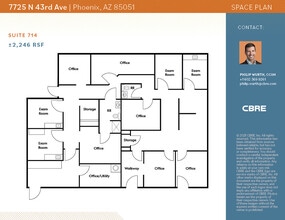 7725 N 43rd Ave, Phoenix, AZ à louer Plan d’étage– Image 2 sur 2