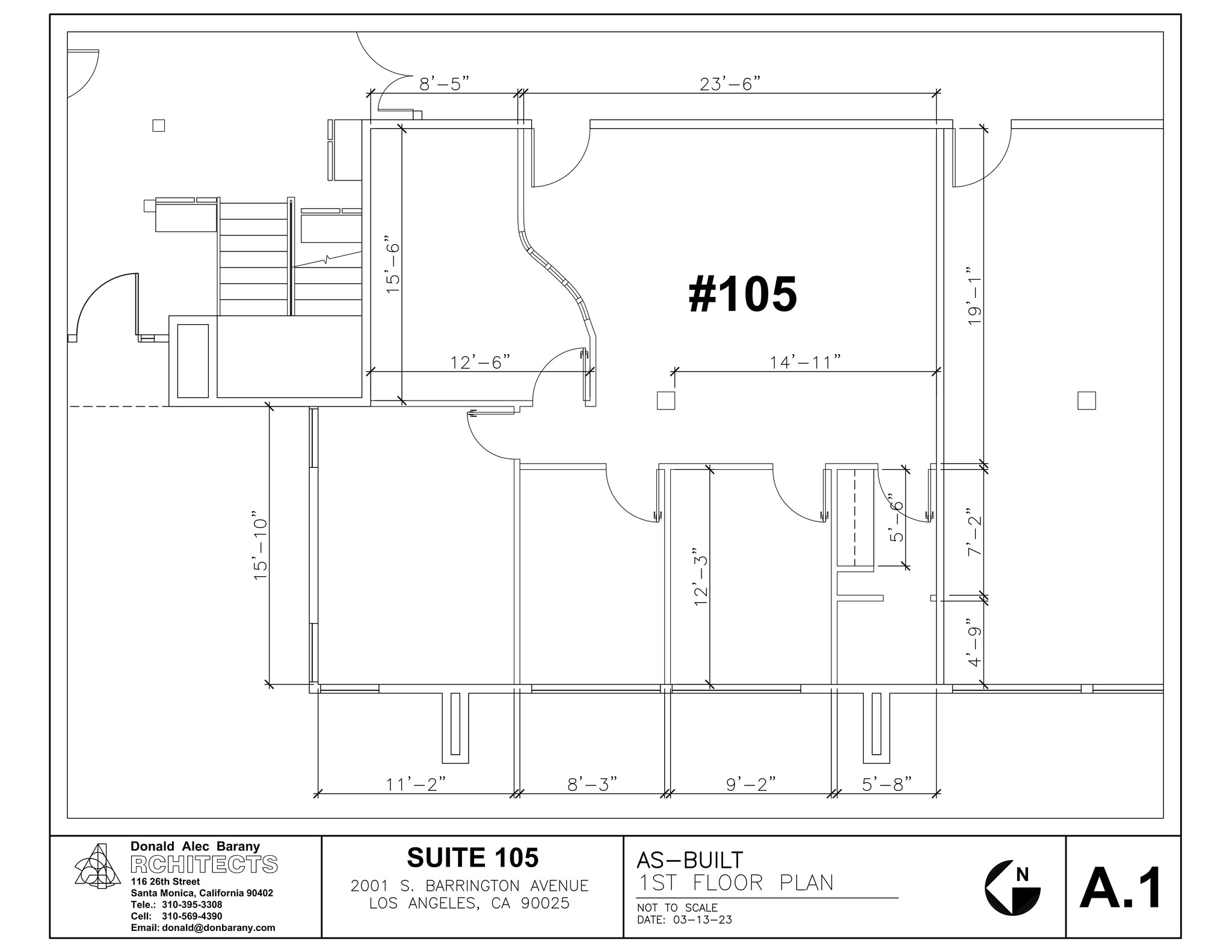 2001 S Barrington Ave, Los Angeles, CA à louer Plan de site– Image 1 sur 1