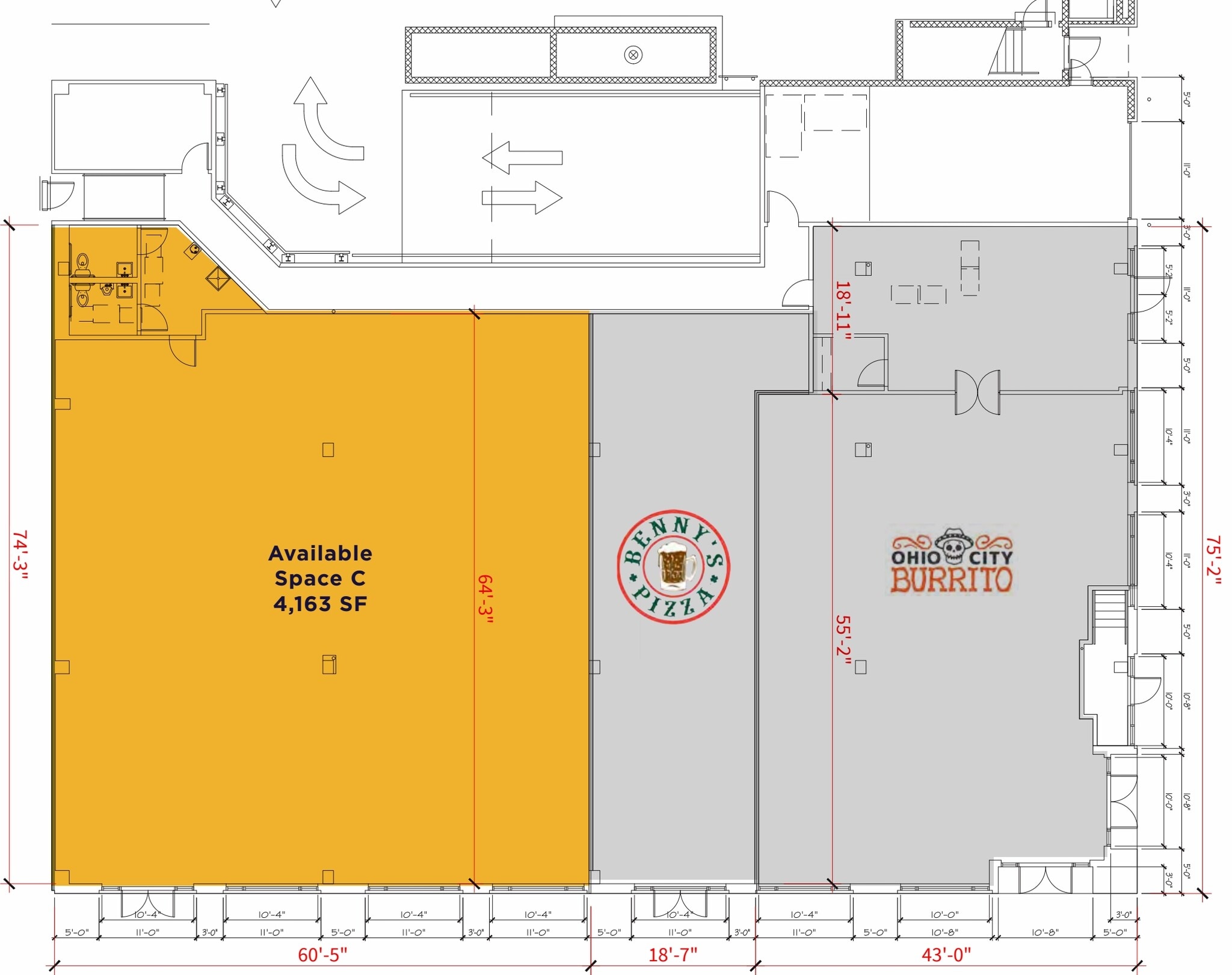 1936 W 25th St, Cleveland, OH à louer Plan d’étage– Image 1 sur 1
