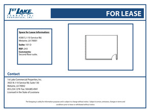 4300 S I-10 Service Rd, Metairie, LA à louer Plan d’étage– Image 1 sur 1