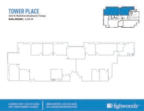 1511 N Westshore Blvd, Tampa, FL à louer Plan d’étage– Image 2 sur 2