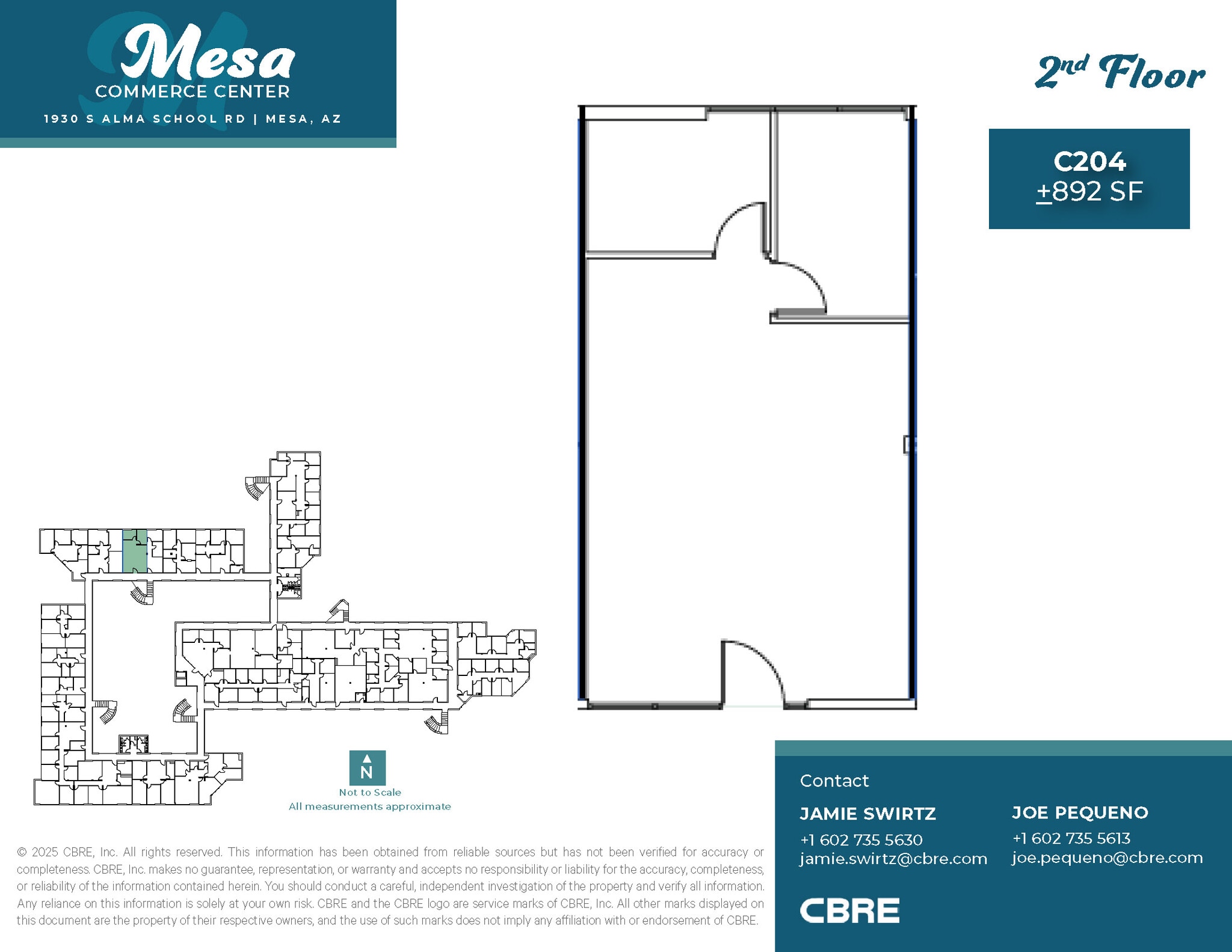 1930 S Alma School Rd, Mesa, AZ à louer Plan d’étage– Image 1 sur 2