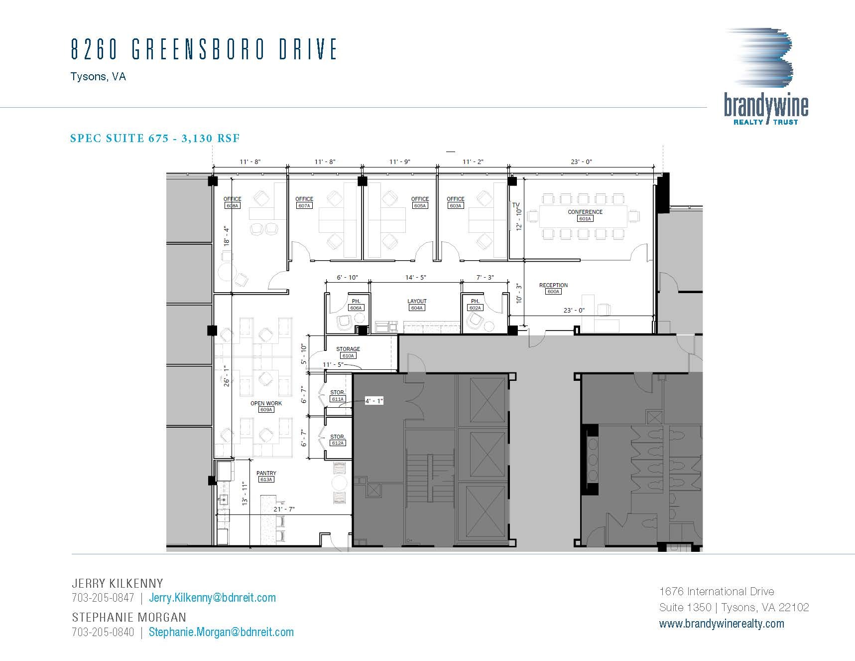 8260 Greensboro Dr, McLean, VA à louer Plan d’étage– Image 1 sur 1