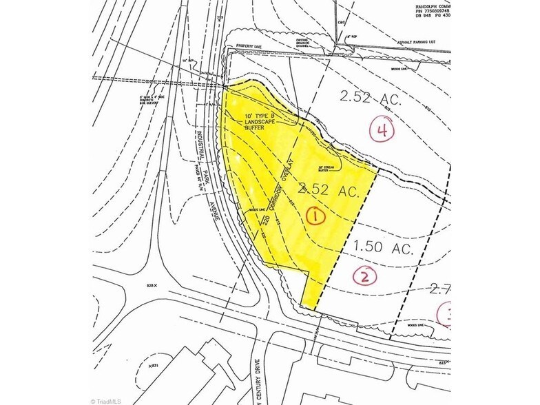 McDowell Rd, Asheboro, NC à vendre - Plan cadastral – Image 2 sur 2